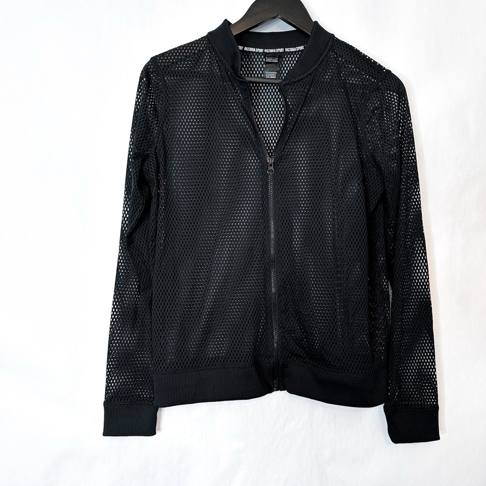 Victoria’s Secret Sport Y2K Black Mesh Bomber Jacket Size Small
Workout Baddie - Picture 6 of 11